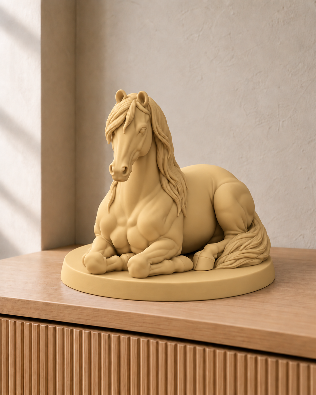 Araber liegend – Pferdefigur – 07 handbemalt gold