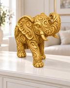 Elefant Ornament - Gold gedruckt Wohnzimmer
