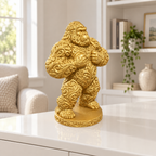 Gorilla trommelnd Ornament - Gold gedruckt Wohnzimmer