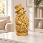 Schneemann Ornament - Gold gedruckt Wohnzimmer