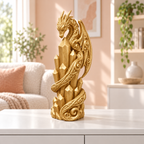 Kristalldrache Ornament - Gold gedruckt Wohnzimmer