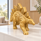 Stegosaurus Ornament - Gold gedruckt Wohnzimmer