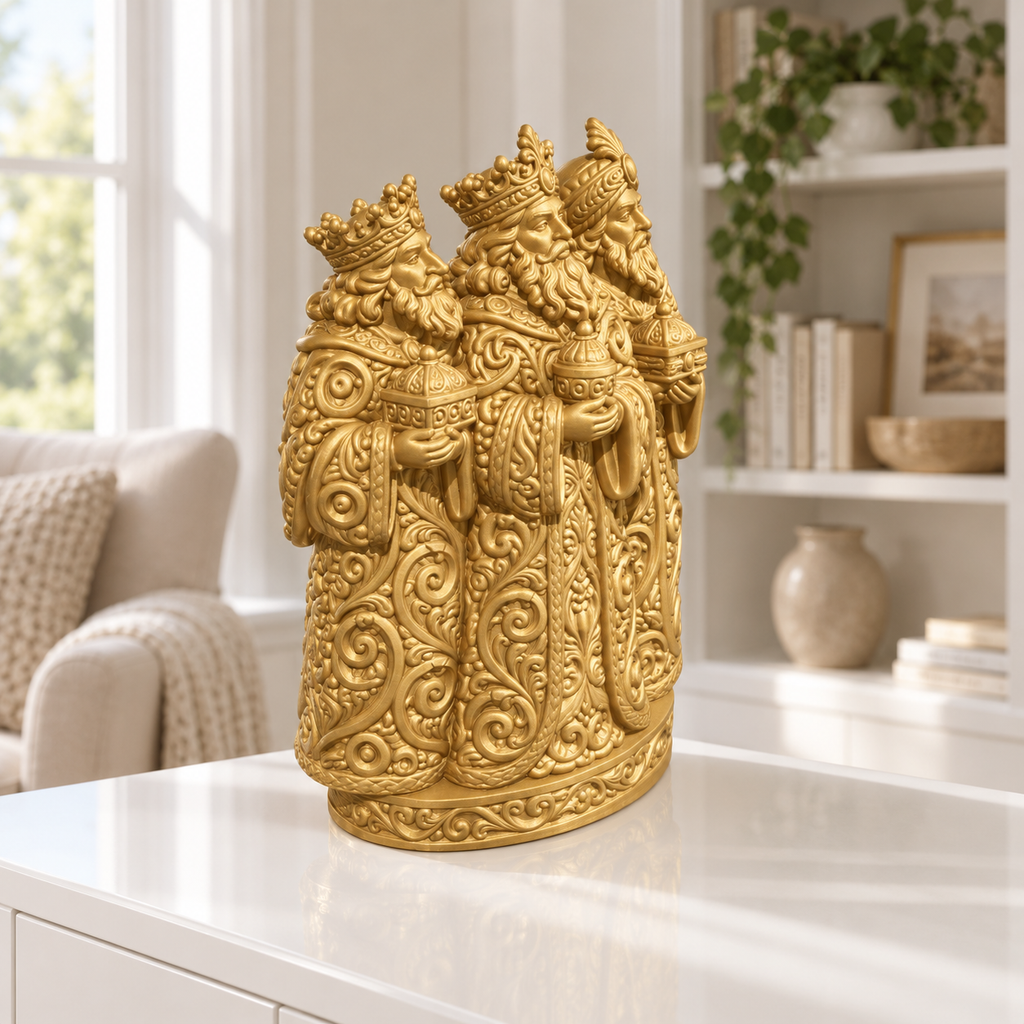 Drei Könige Ornament - Gold gedruckt Wohnzimmer