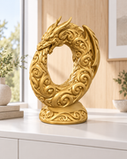 Ouroboros-Drache Ornament - Gold gedruckt Wohnzimmer