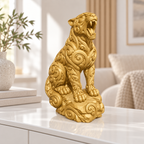 Brüllender Puma Ornament - Gold gedruckt Wohnzimmer