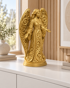 Engel mit Flügeln Ornament - Gold gedruckt Wohnzimmer