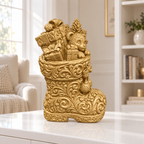 Nikolausstiefel Ornament - Gold gedruckt Wohnzimmer