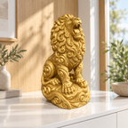 Brüllender Löwe Ornament - Gold gedruckt Wohnzimmer