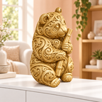 Panda Ornament - Gold gedruckt Wohnzimmer