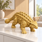 Ankylosaurus Ornament - Gold gedruckt Wohnzimmer