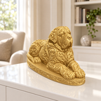 Mastiff liegend Ornament - Gold gedruckt Wohnzimmer