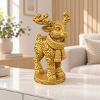 Stehendes Rentier Ornament - Gold gedruckt Wohnzimmer