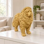 Kaukasischer Owtscharka Ornament - Gold gedruckt Wohnzimmer