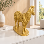 Zebra Ornament - Gold gedruckt Wohnzimmer
