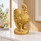 Hahn Ornament - Gold gedruckt Wohnzimmer