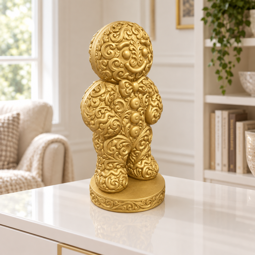 Lebkuchenmann Ornament - Gold gedruckt Wohnzimmer