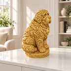 Bernhardiner Ornament - Gold gedruckt Wohnzimmer