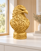 Adlerbüste Ornament - Gold gedruckt Wohnzimmer