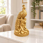 Pfau auf Baumstumpf Ornament - Gold gedruckt Wohnzimmer
