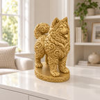 Alaskan Malamute Ornament - Gold gedruckt Wohnzimmer