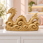 Seedrache Ornament - Gold gedruckt Wohnzimmer