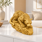 Sprungbereiter Puma Ornament - Gold gedruckt Wohnzimmer