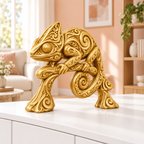 Chamäleon Ornament - Gold gedruckt Wohnzimmer