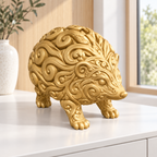 Igel Ornament - Gold gedruckt Wohnzimmer