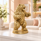 Grizzly Ornament - Gold gedruckt Wohnzimmer