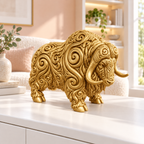 Moschusochse Ornament - Gold gedruckt Wohnzimmer