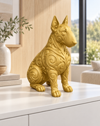 Bullterrier Ornament - Gold gedruckt Wohnzimmer