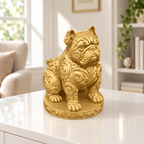 Boston Terrier sitzend Ornament - Gold gedruckt Wohnzimmer