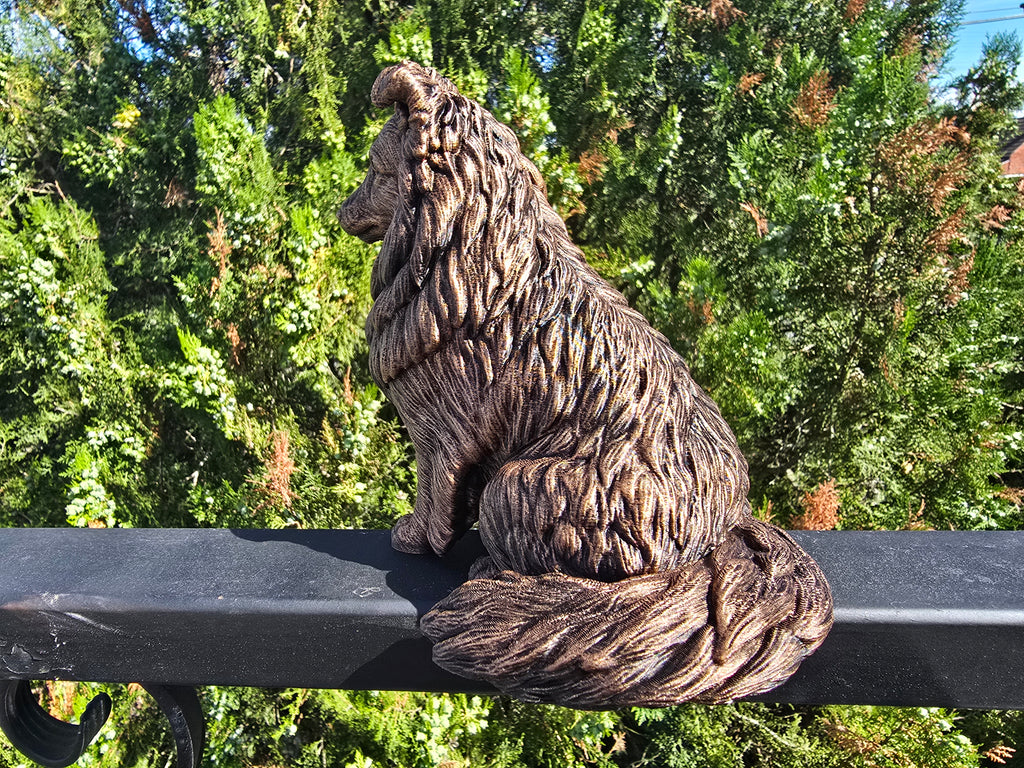 Shetland Sheepdog – detailreiche Sitzfigur mit Langhaar | PLA-3D-Druck | Made in Germany Fehn-factory.de