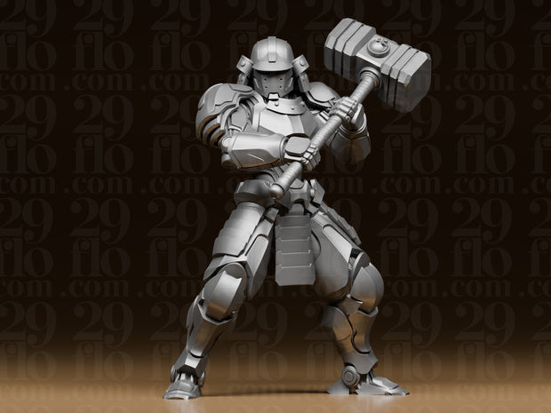 4 Mech-Samurai – Cyberpunk Krieger Figuren-Set FehnFactory