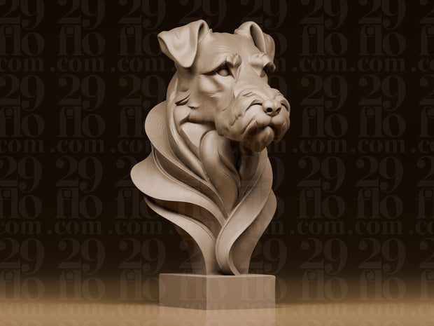 5 moderne Hundebüsten – Hunde Figuren-Set FehnFactory