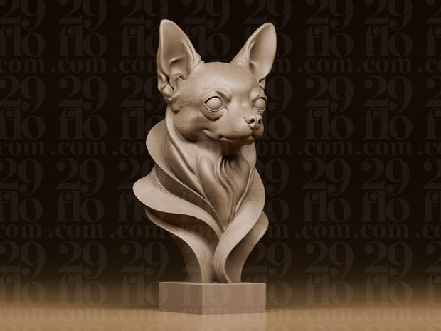 5 moderne Hundebüsten – Bulldogge, Beagle, Australian Shepherd, Chihuahua & Golden Retriever FehnFactory