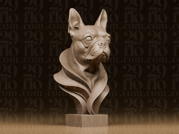 5 moderne Hundebüsten – Yorkshire Terrier, Dackel, Rottweiler, Boston Terrier & Deutscher Schäferhund FehnFactory