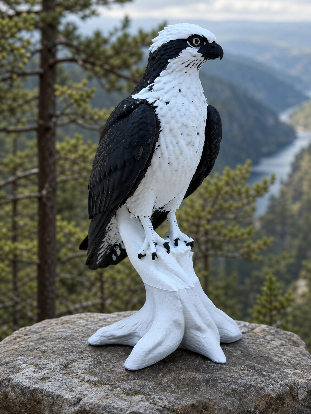 High Perch Osprey – Freistehende Fischadler-Skulptur FehnFactory