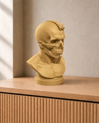 Totenkopf-Büste Mann – 07_gold print