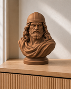 Thor – nordische Büste – 08 handbemalt bronze