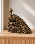 Pfau – 08 handbemalt bronze