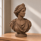 Hera – antike Büste – 08 handbemalt bronze