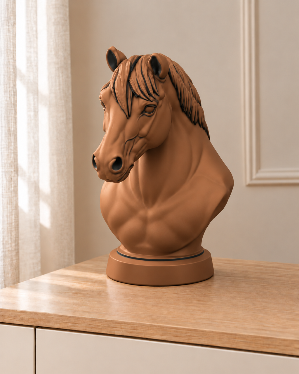 Haflinger – Pferdebüste – 08 handbemalt bronze