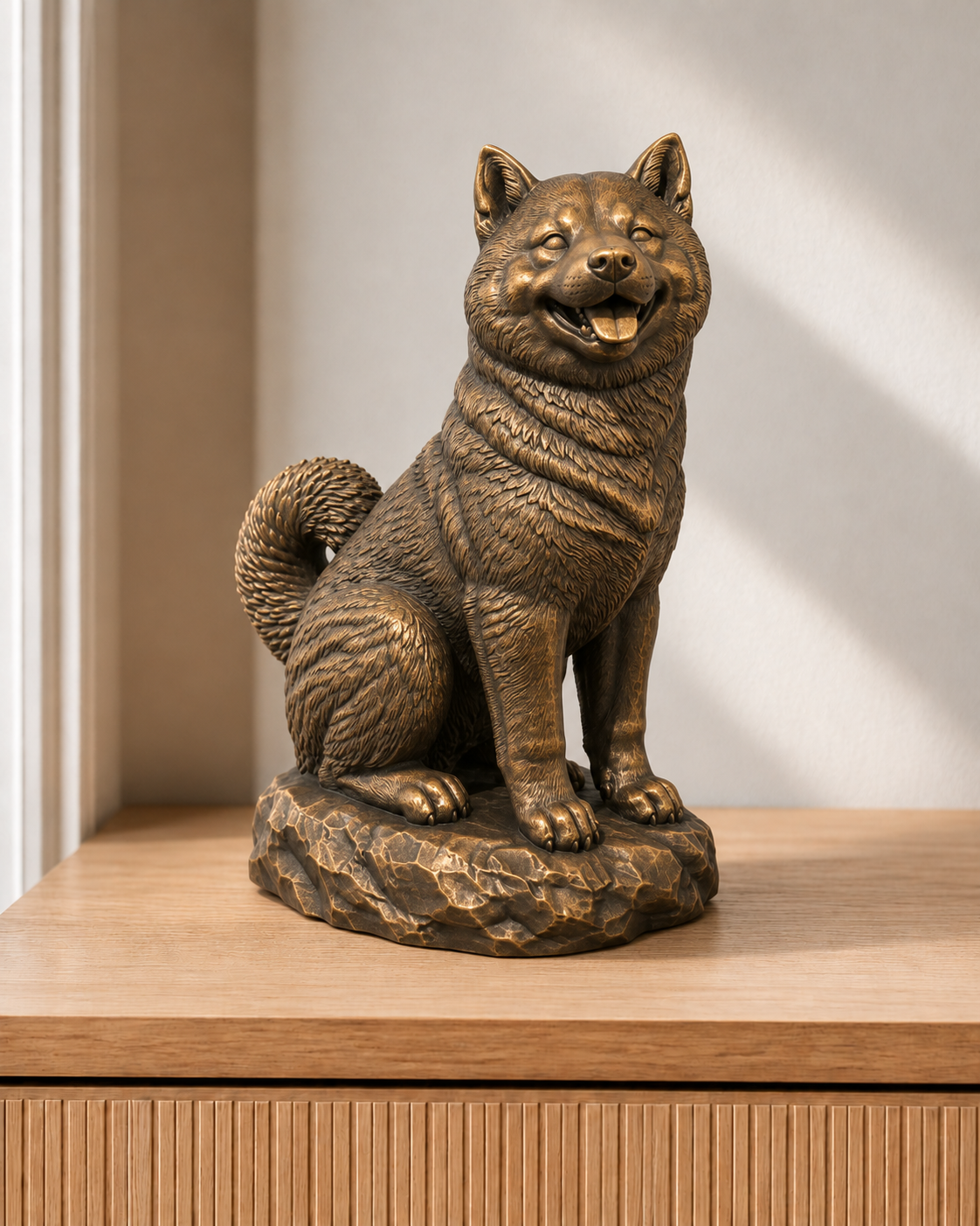 Shiba Inu – 08 handbemalt bronze