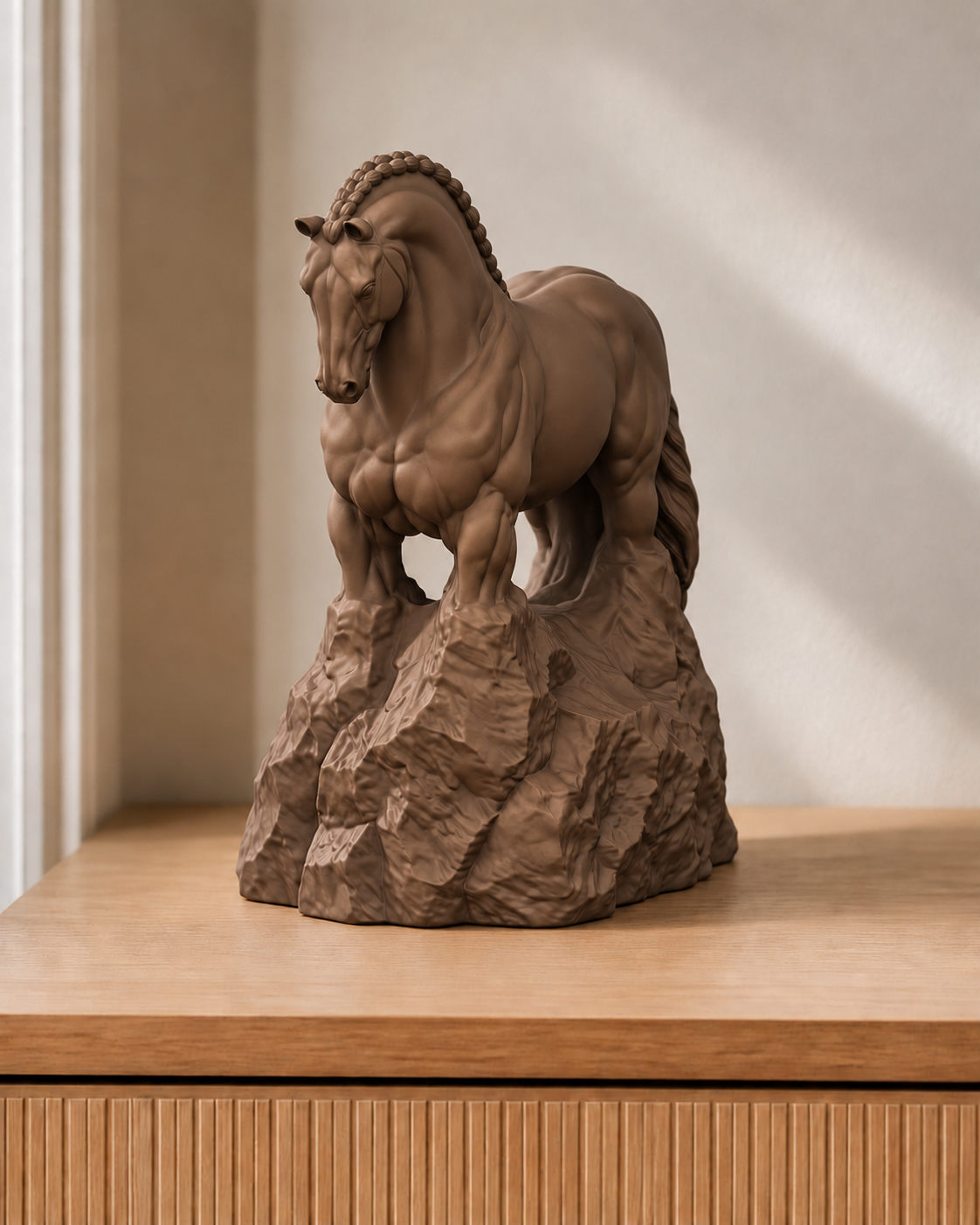 Andalusier – Pferdefigur – 08 handbemalt bronze