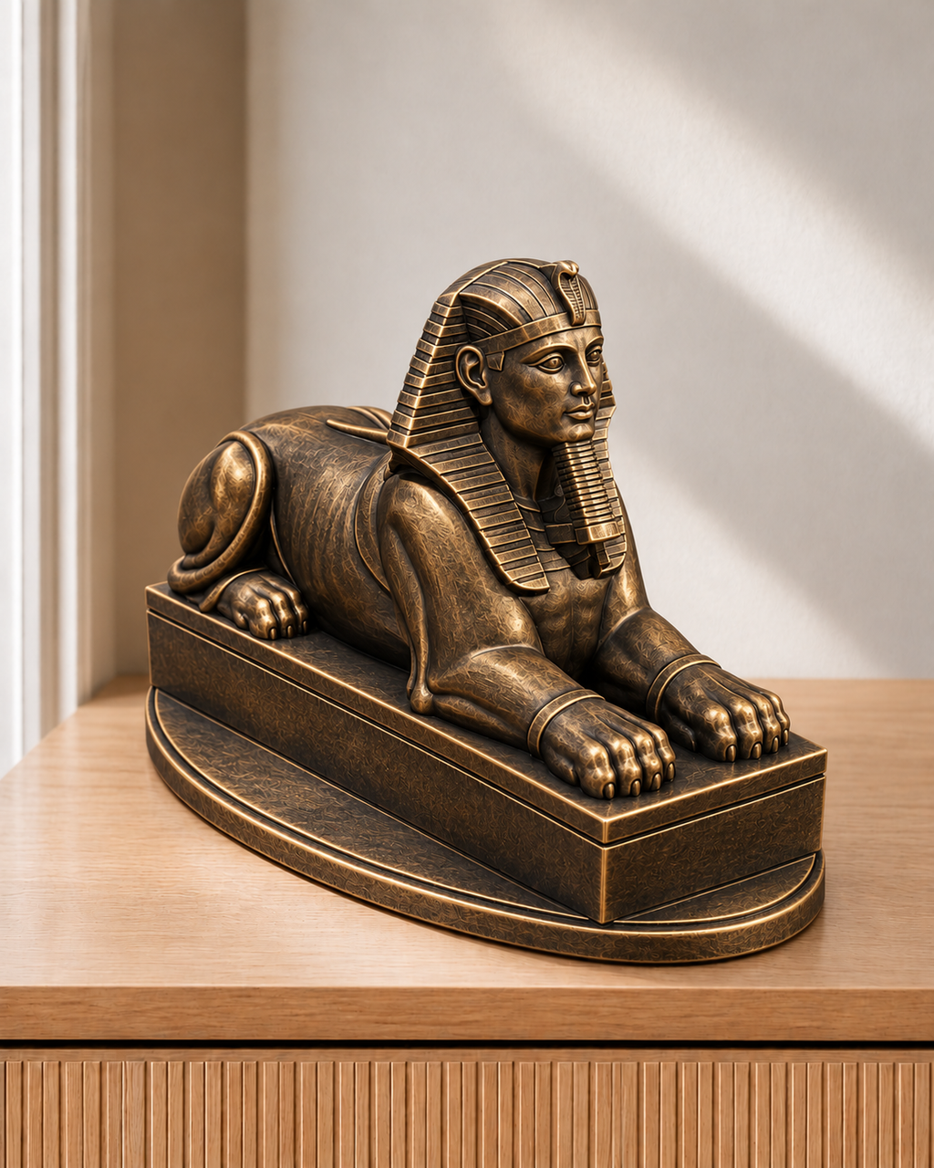 Sphinx – 08 handbemalt bronze