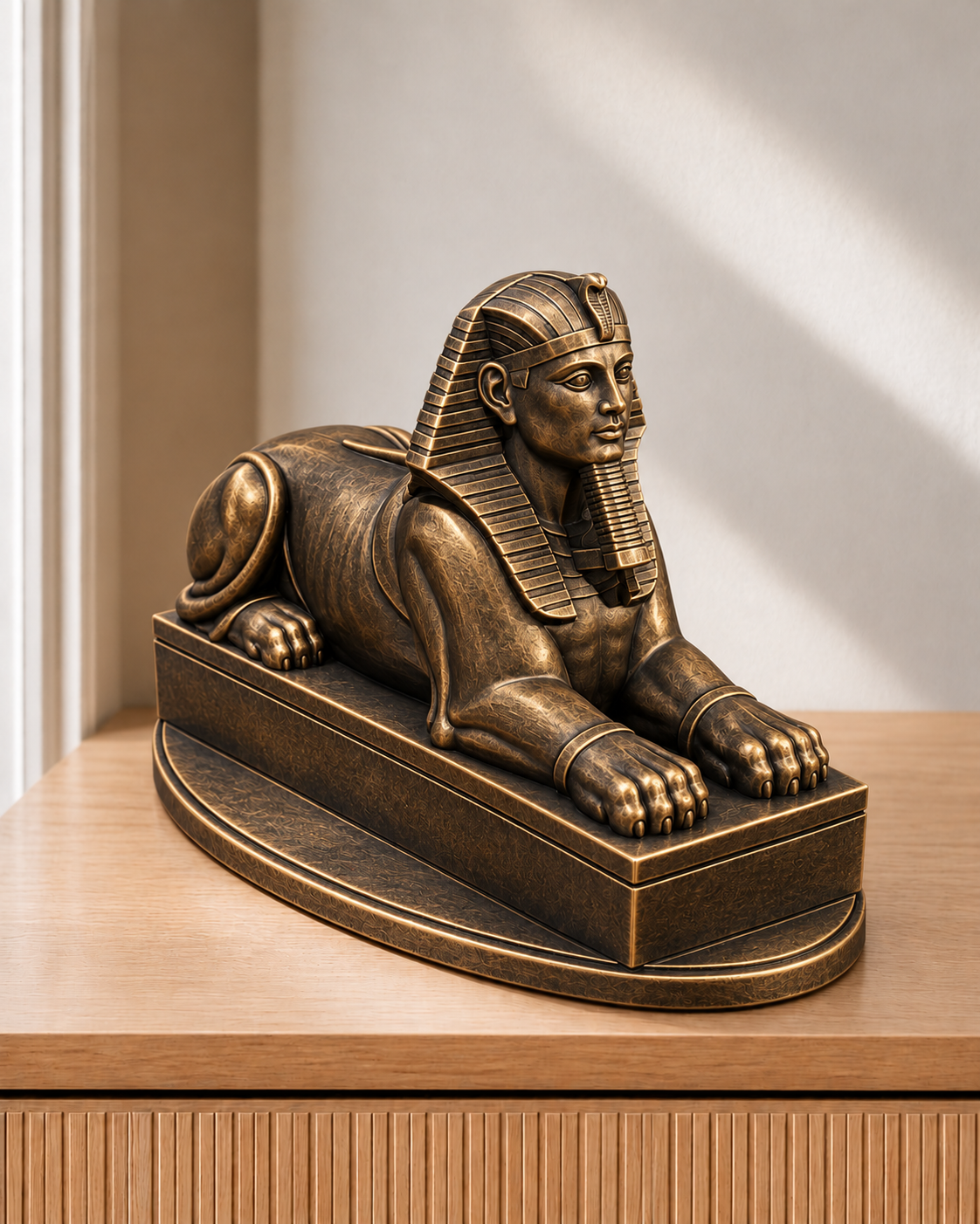 Sphinx – 08 handbemalt bronze