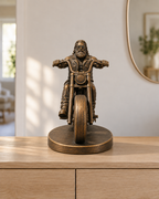 Biker auf Chopper – 08-handbemalt-bronze