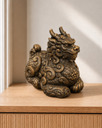 Qilin – 08 handbemalt bronze