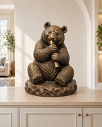 Großer Panda – 08 handbemalt bronze